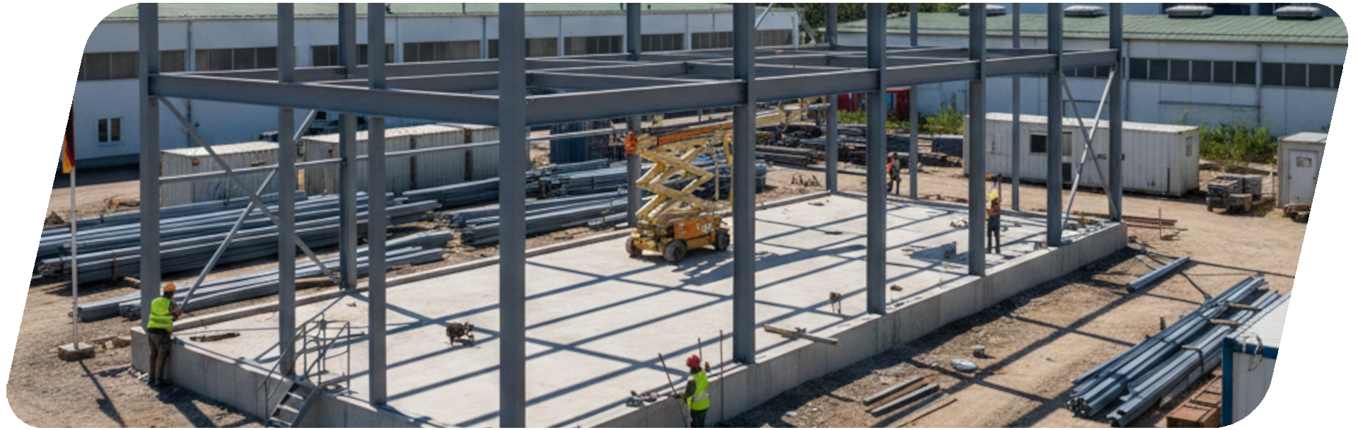 Stahlbaukonstruktion aus individuellem Flachstahl nach Maß